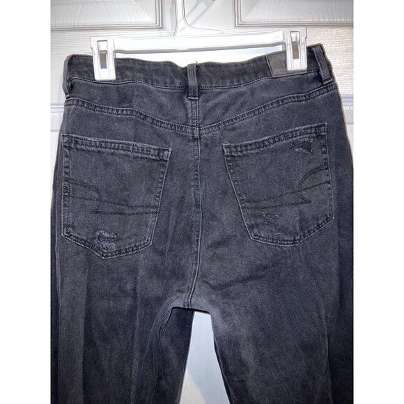 AMERICAN EAGLE Highest Rise 90s Boyfriend Straight Leg Distressed Jeans … - Picture 8 of 16